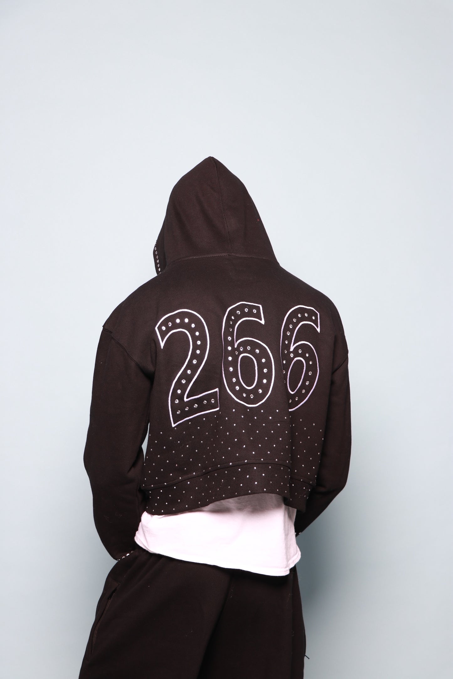 266 x CMO Crop Black Zip Ups