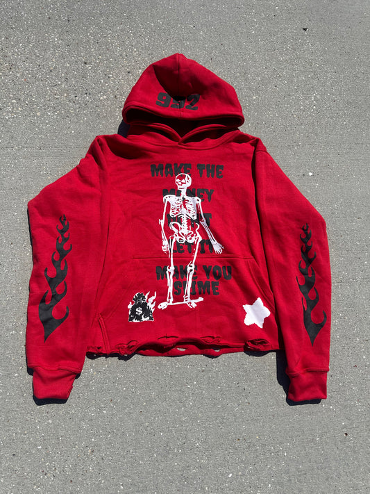 ChaseMoneyOnly “MTM” RED & Black Pull Over