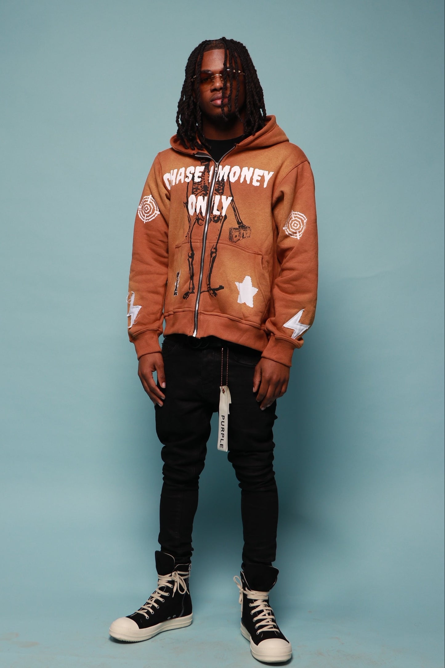 ChaseMoneyOnly Brown Zip ups