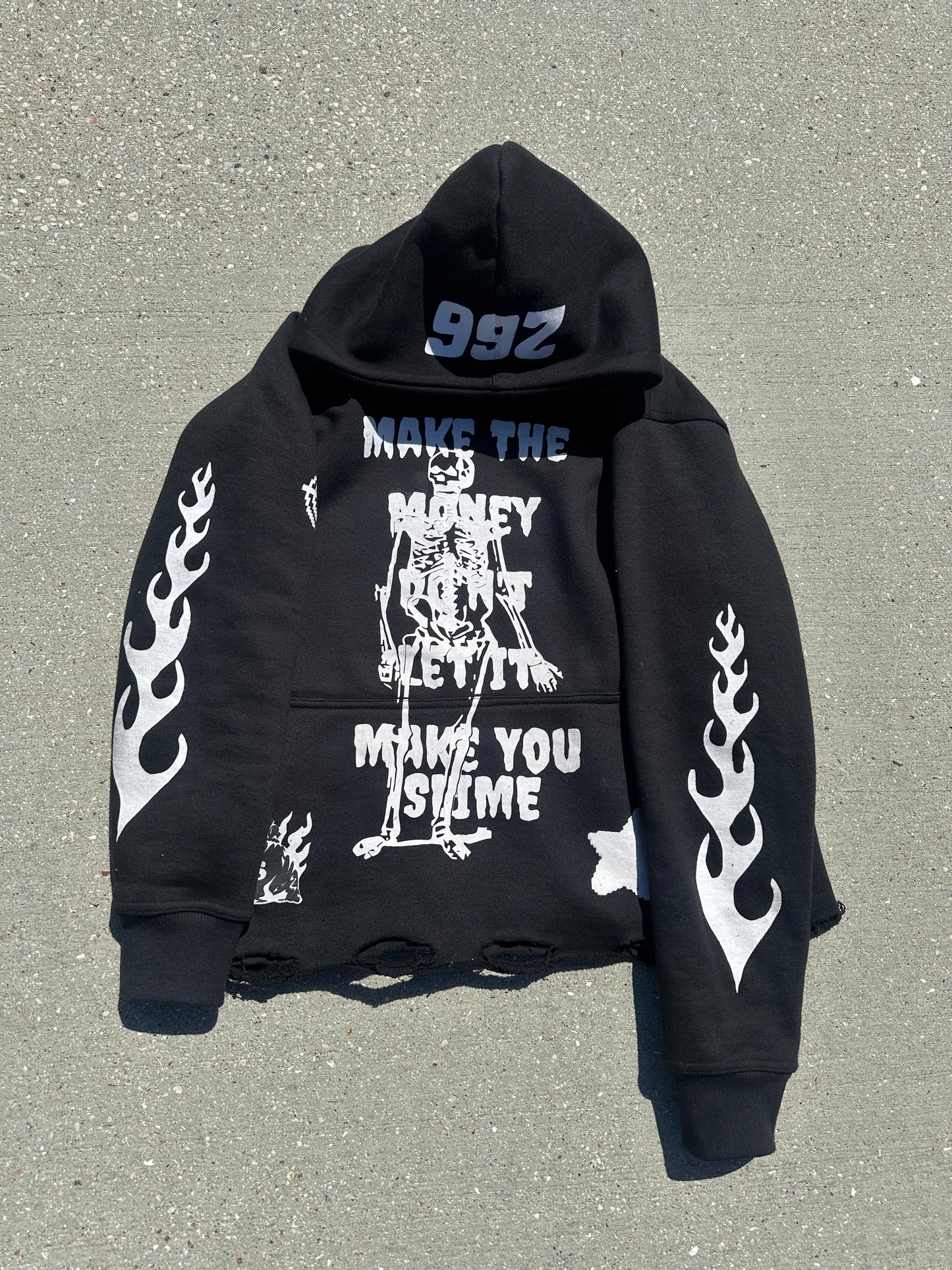 ChaseMoneyOnly "MTM' Black and White Pullover