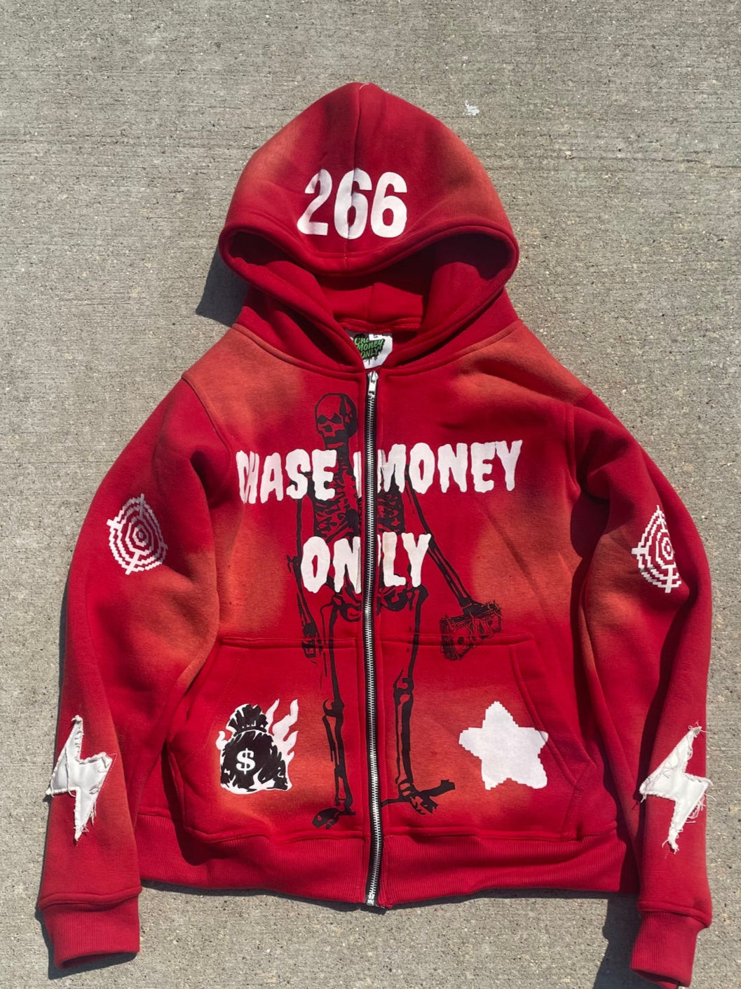 "CMO Red Zip Ups "
