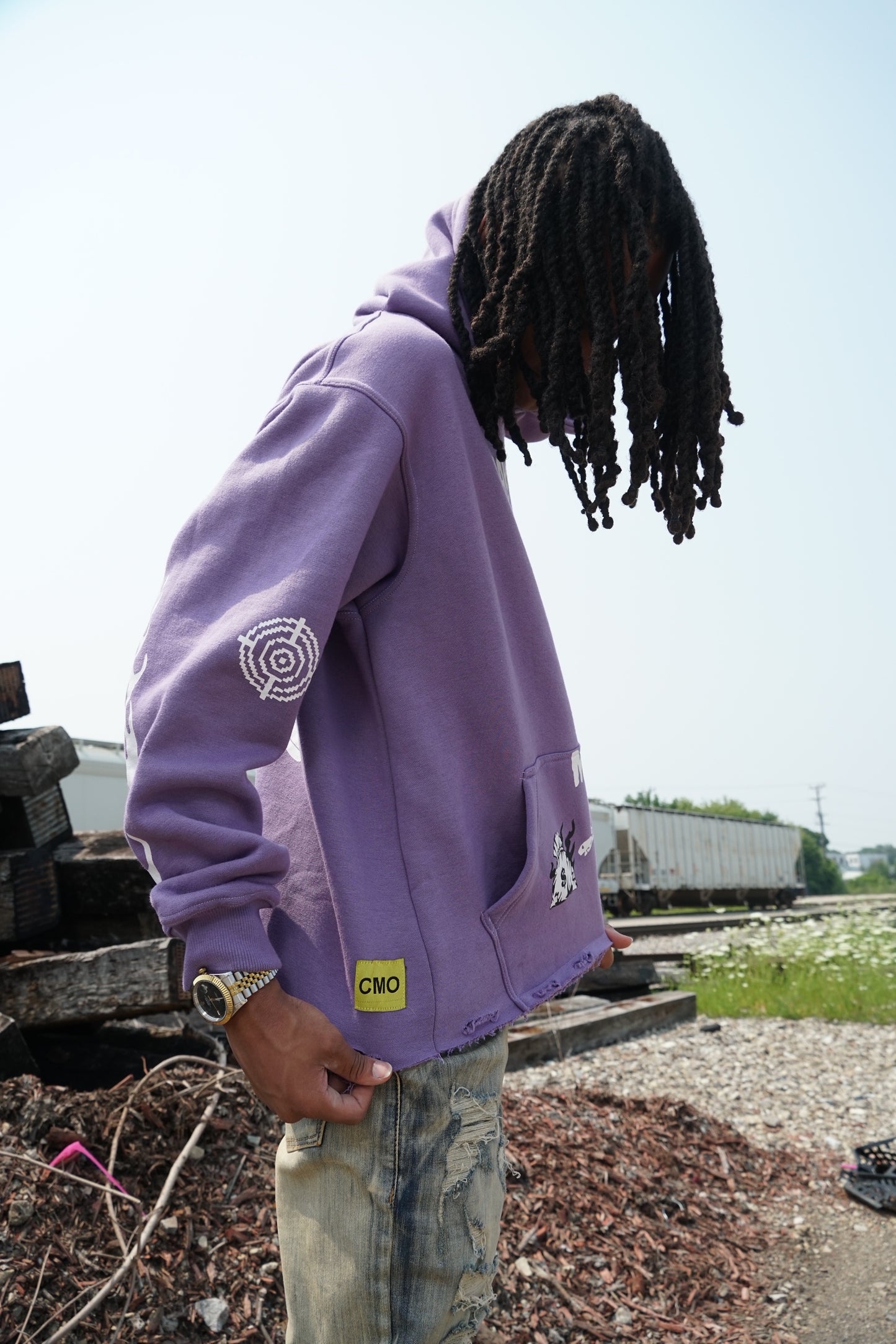 ChaseMoneyOnly "MTM" purple pullover
