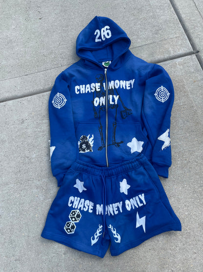 ChaseMoneyOnly "CMO Blue Zip Up Sets"