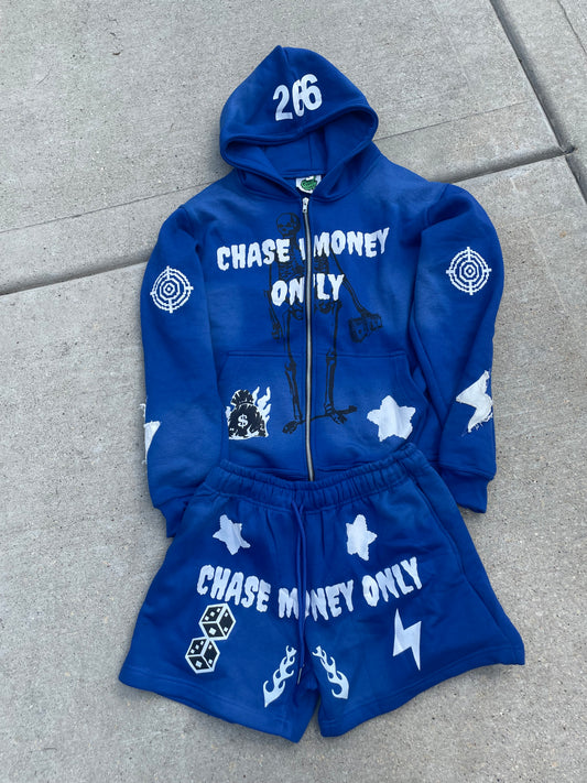 ChaseMoneyOnly "CMO Blue Zip Up Sets"