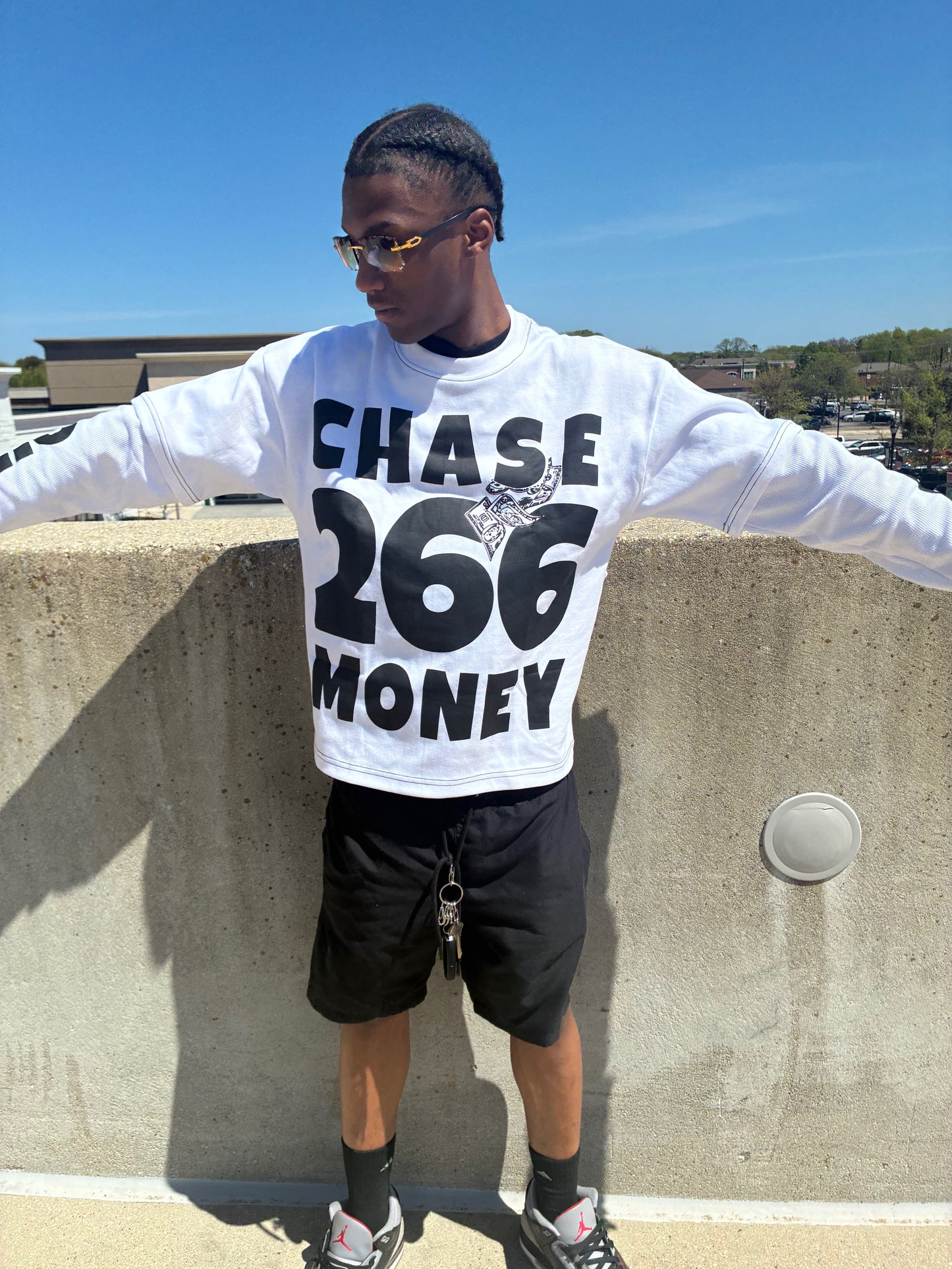 CMO White & Black Money Tee