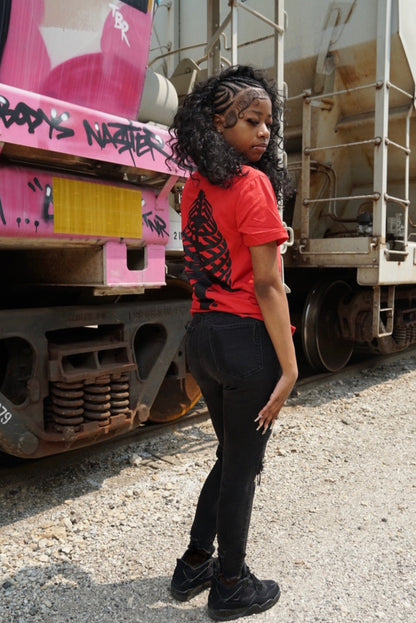 Chasemoneyonly "MTM" red and black Shirts