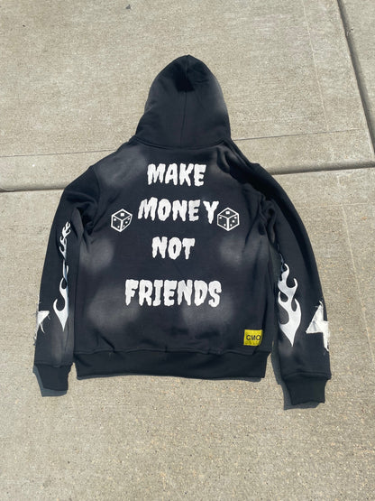 "CMO Black and white Zip Up"