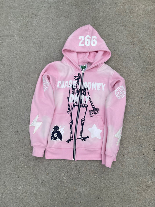 ChaseMoneyOnly "CMO" Pink Zip up