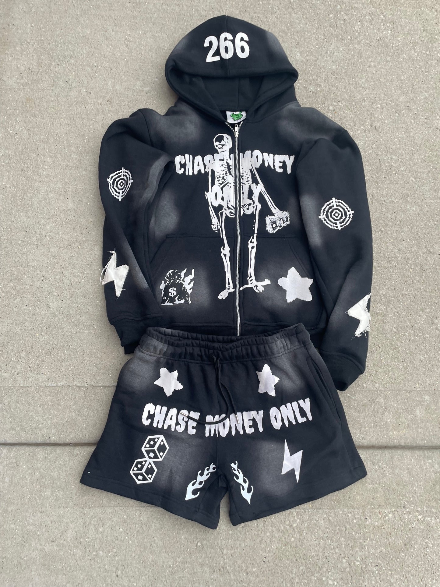 ChaseMoneyOnly "CMO Black and White Zip Ups Sets"