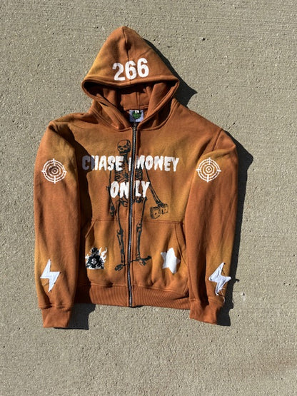 ChaseMoneyOnly Brown Zip ups
