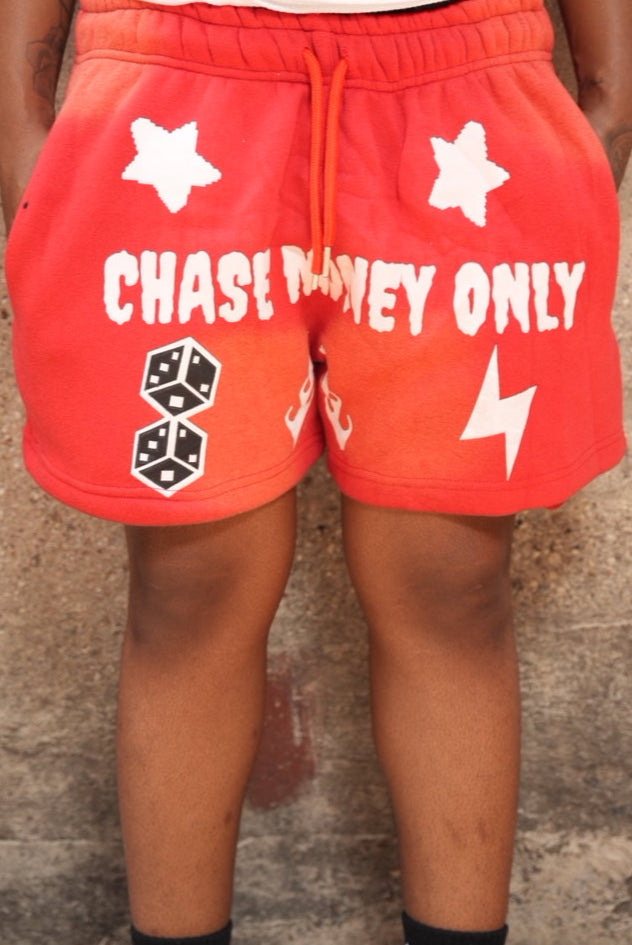 ChaseMoneyOnly Red Shorts