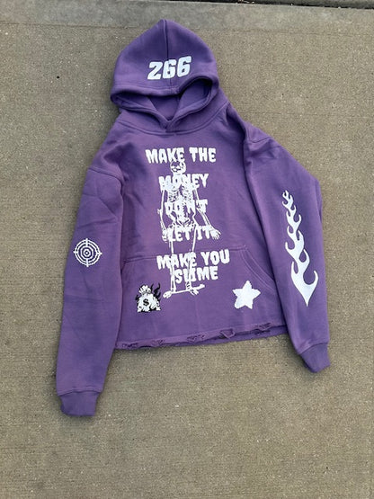 ChaseMoneyOnly "MTM" purple pullover