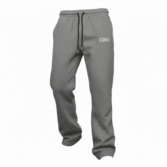 CMO Grey Rhinestone Joggers