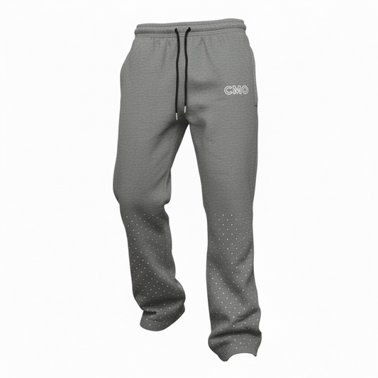CMO Grey Rhinestone Joggers